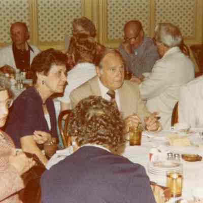 Class of 1933, 49 year reunion in Frankenmouth, MI in September of 1982.