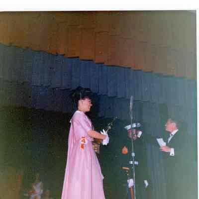 Miss Wayne 1965 Accepting Her Award