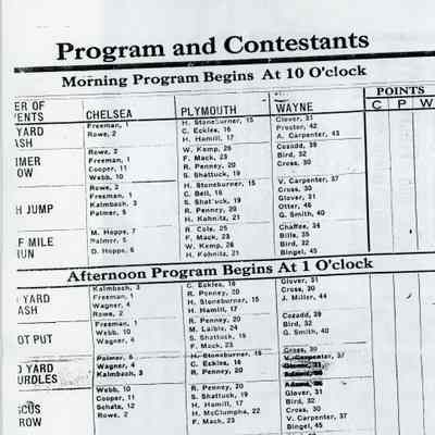1916 Track and Field Brochure p2-3