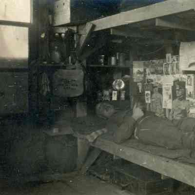 Joe and his Bunk - ? Hill 772 France April 6, 1919