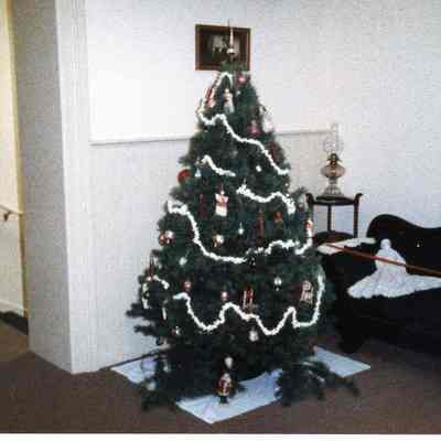 1986 Christmas decorations at Wayne Historical Museum.