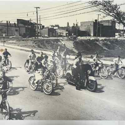 Police Motorcycle on Wayne road