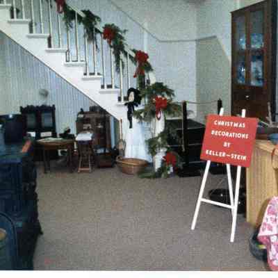 1986 Christmas decorations at Wayne Historical Museum.