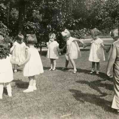 Bernice Greenwalt's third birthday party in Aug. of 1931.