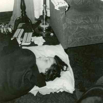 Annette Hartman at Pat Millar's PJ Party on Oct. 23, 1953.