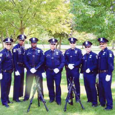 Wayne Police Officers at Sept, 11 Memorial