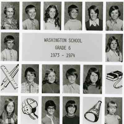 Washington School 6th grade 1973-74