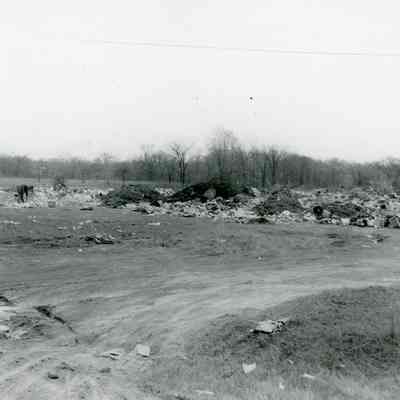 Wayne's new dump at W. Glenwood at. C.& O.R.R on May 10, 1950. Before site was cleared.