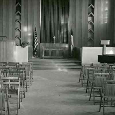 Interior, before pews