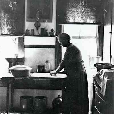 Ellen Warner in kitchen.