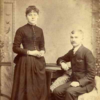 Laura May and James Edward Chambers in 1887.