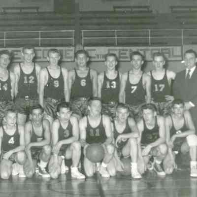 Reserve Basketball Team & Coach Donald Domke 1953-1954