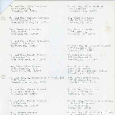 Class of 1933 Roster as of 12-20-1993 p2