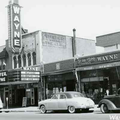 35204-35155 Michigan - Old Wayne Theatre New Wayne Marquee