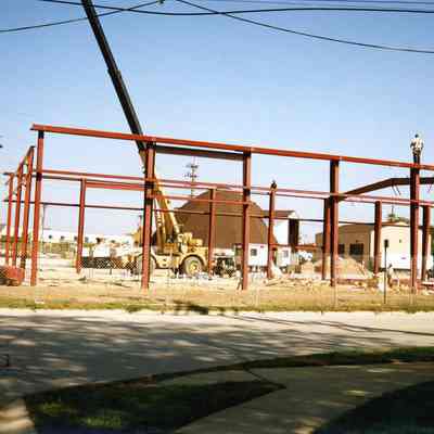 Building of temporary fire station at 35200 Forest St. in Wayne, MI on 10/01/2001.