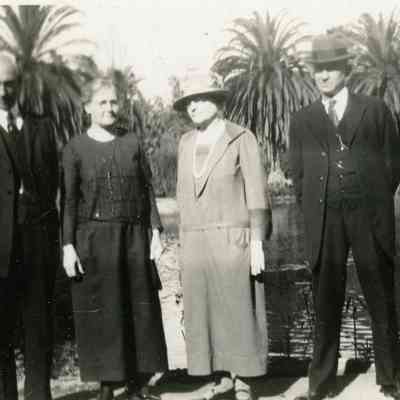 William & Sara Heywood and Kate & Will Stringer in Los Angeles in 1923.