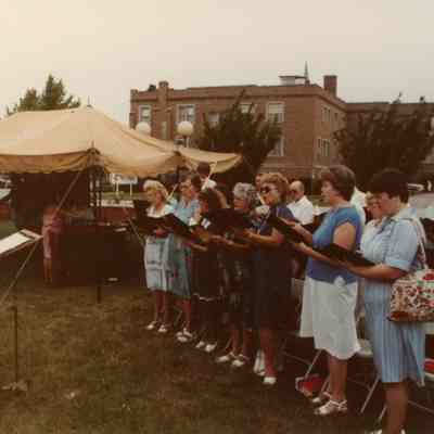 Out Door Service and Homecoming on July 18, 1982.