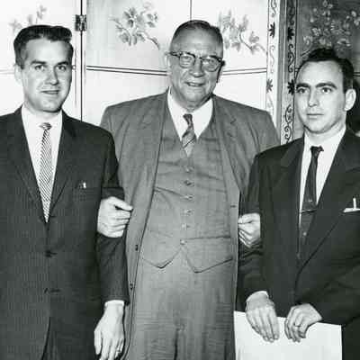 In the center of the photo is Charles Atwood.