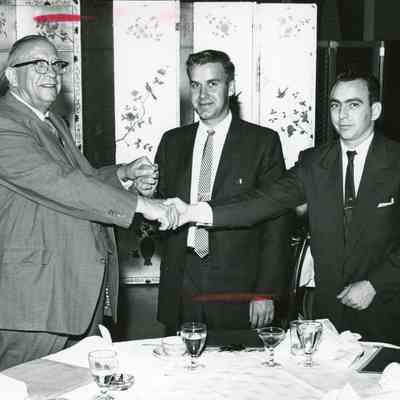 Charles Attwood at left.