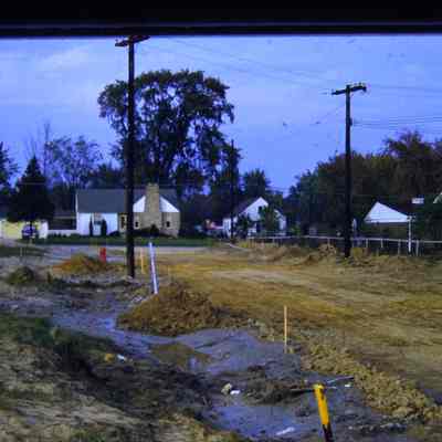 Paving Flora Lane - 1959