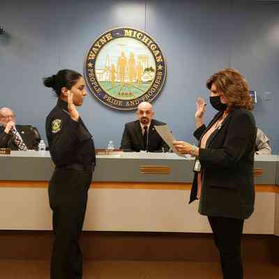 New Police Officer Cristina Herrera sworn in