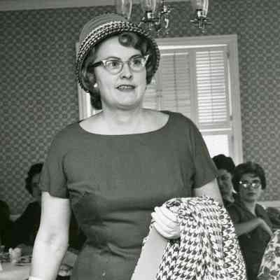 Mrs. Bessie Lents, wife of Charles Lents at the Easter Parade