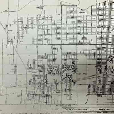 1946 House numbering Guide map