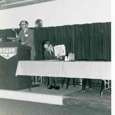 Matt Tinkham Jr in May of 1971 at a Seminar.