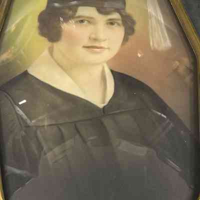 Grace Breninstall: Miss Grace Breninstall Graduated from Wayne High School in 1918 and This picture shows her graduating from the old Ypsilanti Normal in 1922, From which she went out to teach in public schools until her retirement in 1968. 87.12.2