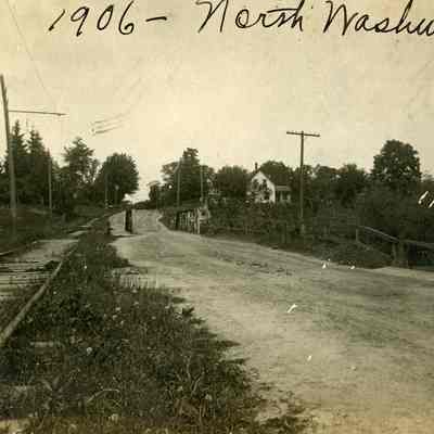 Wayne road bridge over the Rouge, looking North. 1906