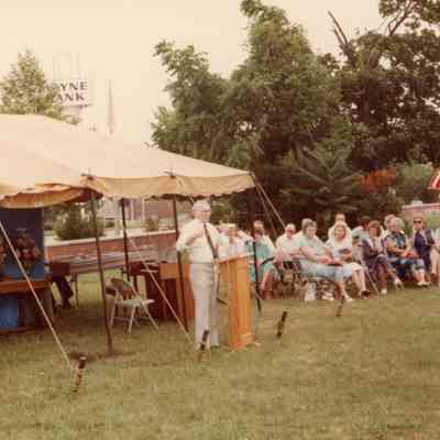 Out Door Service and Homecoming on July 18, 1982.