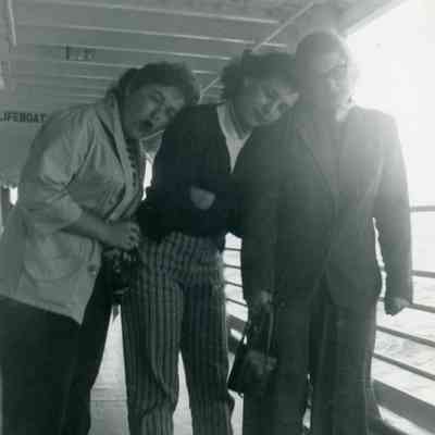 Roxie Fortine, Carol Chedester and Maxine Barton on the Senior Cruise.