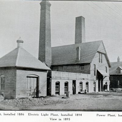 Gas lighting plant, Electric Lighting plant, Heating plant