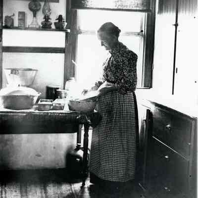 Ellen Warner in kitchen.