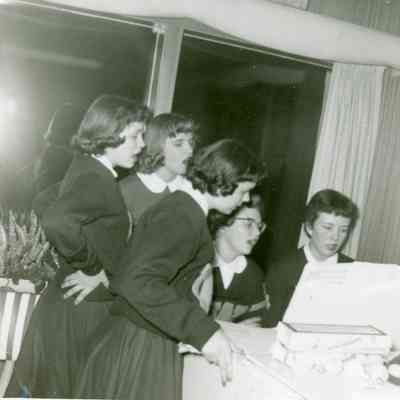 Cheer Banquet at Barbus's on March 11, 1954.
