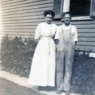 Nellie Adams and W. J Roper in East Ruthford, N.J in the fall of 1912.