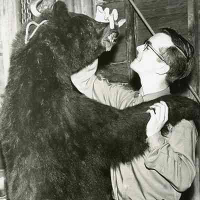 Robert Sanders with Bear He Shot