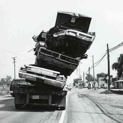 Moving wrecked cars