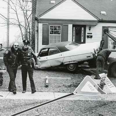 L-R: Lt Owen McGill, Firefighter Nick Goodlow. Patrolman Uattden