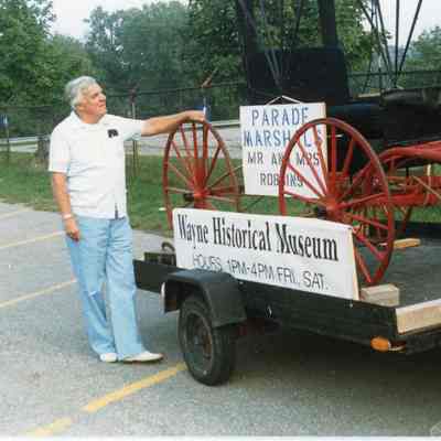 Jim Doletzky before parade at the parking lot of WMHS.