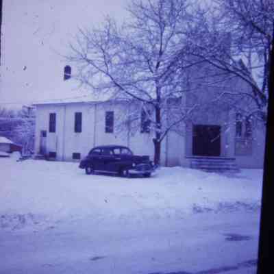 Winter scene, snow