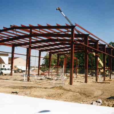 Building of temporary fire station at 35200 Forest St. in Wayne, MI on 10/01/2001.