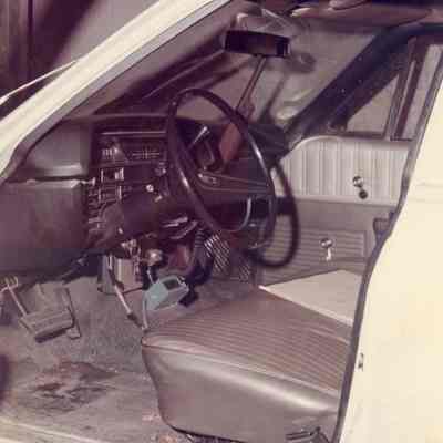 Interior of a patrol car
