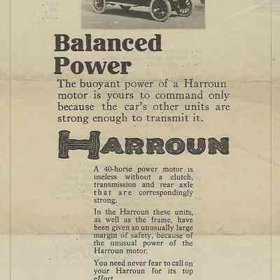Harroun Advertisement