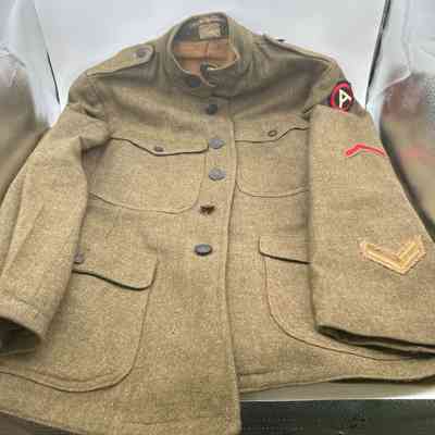 World War Uniform: was actually worn by husband of donor during World War One