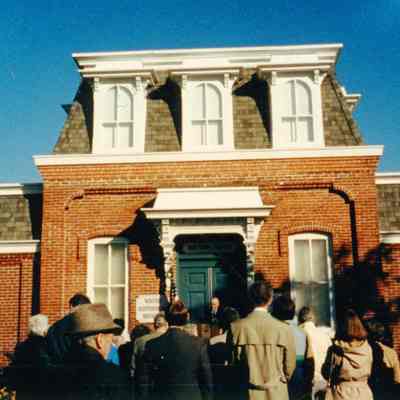 Oct. 25, 1987 Wayne Historical Museum site dedication of the historical marker. Photo by Ruth Taylor.