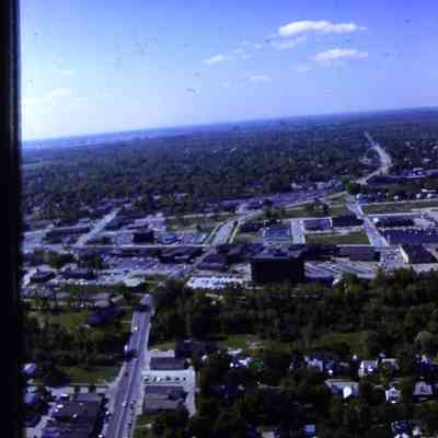 Aerial over Wayne road looking South