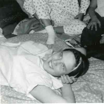 Mona Rippee at Charlotte Held's PJ Party on Oct. 30, 1953.