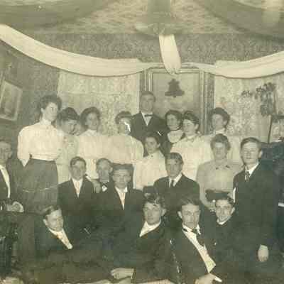 High School class of 1904 reunion in 1908.