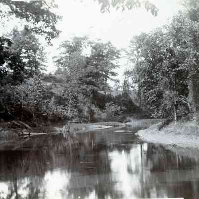 Huron River on Collins' Farm in Van Buren Twp of Wayne Co, Michigan in July of 1900.
